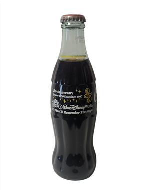 Vintage Coca-Cola Glass 25th Anniversary Disney World Commemorative  1996-1997